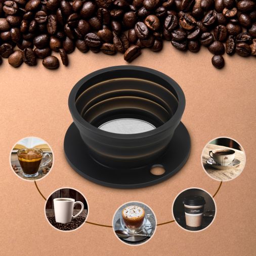 dripper coffee Company, giet over koffiefilter herbruikbaar maatwerk, beste nieuwe campingkoffiezetapparaat Chinese Company