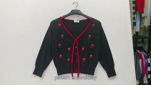 Cardigan Damen China Best Factory, Winterstrick-Anpassung