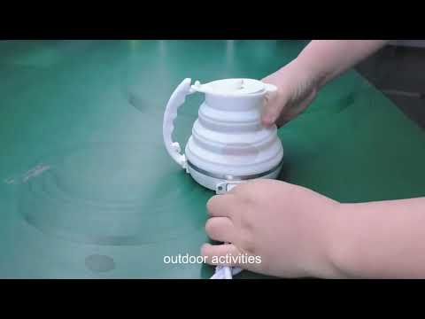 bouilloire de voyage 400ml Company, bouilloire électrique pliable en silicone pour les fabricants intérieurs et extérieurs, bouilloire électrique portable meilleurs fabricants, bouilloire pliable peu encombrante pour les espaces restreints exportateur