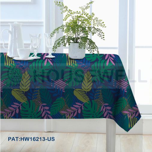 Printed Polyester Table Cover, Wipes Clean, No smell,Mildew Resistant , Comfortable to touch