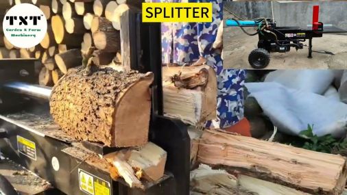 How does the firewood splitting machine perform under different wood hardness?